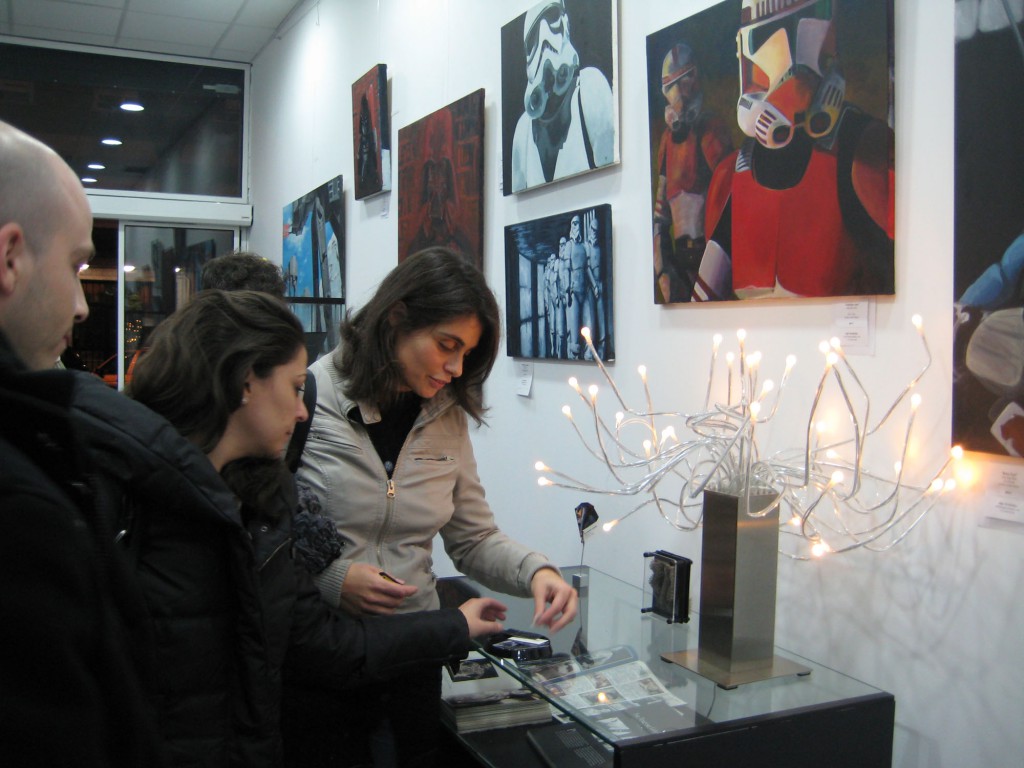 En la expo. Espacio "Arte Blanco Tattoo"